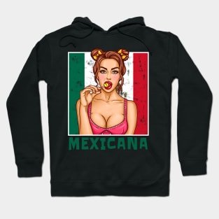Proud Mexico Flag, Mexico gift heritage, Mexican girl Boy Friend Mexicano Chingona Hoodie